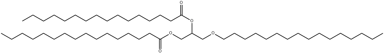 1,2-DIPALMITOYL-3-O-HEXADECYL-RAC-GLYCEROL Struktur