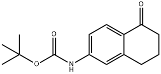 tert-butyl 5-oxo-5,6,7,8-tetrahydronaphthalen-2-ylcarbaMate Struktur