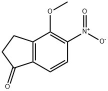 1H-Inden-1-one, 2,3-dihydro-4-Methoxy-5-nitro- Struktur