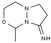 1H,8H-Pyrazolo[1,2-c][1,3,4]oxadiazin-8-imine,  tetrahydro-1-methyl- Struktur