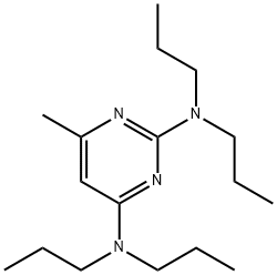 2,4-bis-(N,N-di-n-propylamino)-6-methylpyrimidine Struktur