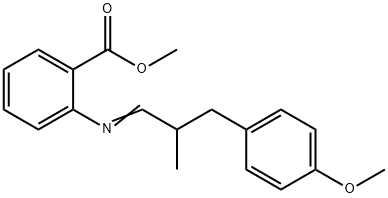 SCHIFF'S BASE CANTHOXAL-METHYL ANTHRANILATE Struktur