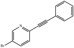 5-bromo-2-(phenylethynyl)pyridine Struktur