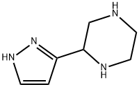 Piperazine, 2-(1H-pyrazol-3-yl)- (9CI) Struktur