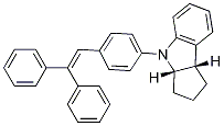 (3aS,8bS)-4-(4-(2,2-diphenylvinyl)phenyl)-1,2,3,3a,4,8b-hexahydrocyclopenta[b]indole Struktur