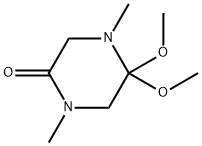 Piperazinone, 5,5-dimethoxy-1,4-dimethyl- (9CI) Struktur