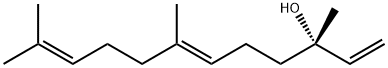 [S-(E)]-3,7,11-trimethyldodeca-1,6,10-trien-3-ol Struktur