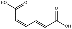 2,4-Hexadienedioic acid, (E,Z)- Struktur