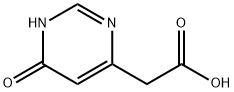 (6-hydroxypyrimidin-4-yl)acetic acid Struktur