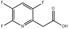 (3,5,6-trifluoropyridin-2-yl)acetic acid Struktur