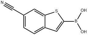 6-cyanobenzo[b]thiophen-2-ylboronic acid Struktur