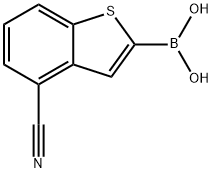 4-cyanobenzo[b]thiophen-2-ylboronic acid Struktur