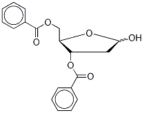 2-Deoxy-3,5-di-O-benzoylribofuranose Struktur