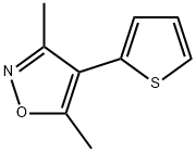 Isoxazole, 3,5-diMethyl-4-(2-thienyl) Struktur