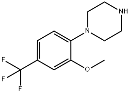 1-(4-(trifluoroMethyl)-2-Methoxyphenyl)piperazine Struktur