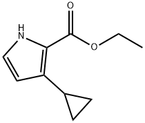 Ethyl 3-Cyclopropylpyrrole-2-carboxylate Struktur