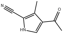 1H-Pyrrole-2-carbonitrile, 4-acetyl-3-methyl- (9CI) Struktur