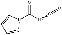 1H-Pyrazole-1-carbonylisocyanate(9CI) Struktur