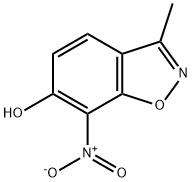 6-Hydroxy-3-methyl-7-nitro-1,2-benzisoxazole Struktur