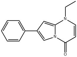 1,4-dihydro-1-ethyl-7-phenylpyrrol(1,2-a)-pyrimidine-4-one Struktur