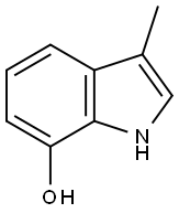 1H-Indol-7-ol, 3-Methyl- Struktur