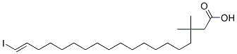 19-iodo-3,3-dimethyl-18-nonadecenoic acid Struktur