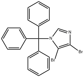 4,5-DIBROMO-1-TRIPHENYLMETHYL-1H-IMIDAZOLE Struktur