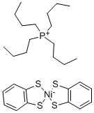 TETRA-N-BUTYLPHOSPHONIUM BIS(BENZENE-1,2-DITHIOLATO)NICKEL (III) COMPLEX Struktur