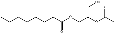 1-octanoyl-2-acetylglycerol Struktur