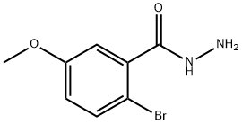 2-BROMO-5-METHOXYBENZENE-1-CARBOHYDRAZIDE Struktur