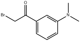 2-BROMO-1-(3-DIMETHYLAMINO-PHENYL)-ETHANONE Struktur