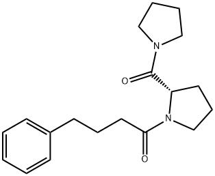 N-(N-(phenyl)butyryl-L-prolyl)pyrrolidine Struktur