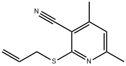 2-(ALLYLSULFANYL)-4,6-DIMETHYLNICOTINONITRILE Struktur