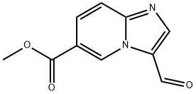 IMidazo[1,2-a]pyridine-6-carboxylic acid, 3-forMyl-, Methyl ester Struktur