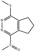 1-METHANESULFINYL-4-METHYLSULFANYL-6,7-DIHYDRO-5H-CYCLOPENTA[D]PYRIDAZINE Struktur