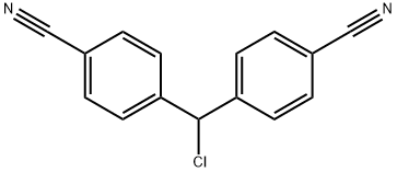 4,4'-(Chloromethylene)-bis-benzonitrile Struktur