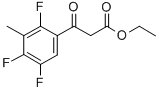 ETHYL 3-(2,4,5-TRIFLUORO-3-METHYLPHENYL)-3-OXOPROPANOATE Struktur