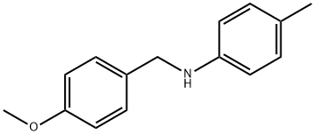 N-[(4-methoxyphenyl)methyl]-4-methylaniline Struktur