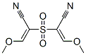 2,2'-sulfonylbis(3-methoxy-2-propenenitrile) Struktur