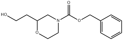 Benzyl 2-(2-hydroxyethyl)morpholine-4-carboxylate Struktur