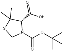 (S)-BOC-5,5-DIMETHYL-1,3-THIAZOLIDINE-4-CARBOXYLIC ACID Struktur