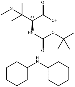 BOC-BETA,BETA-DIMETHYL-L-CYS(ME)-OH DCHA Struktur