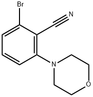 2-BroMo-6-Morpholinobenzonitrile Struktur