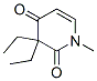 3,3-Diethyl-1-methyl-2,4(1H,3H)-pyridinedione Struktur