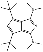 2-Azapentalene, 1,3-bis(dimethylamino)-4,6-di-tert-butyl- Struktur