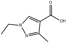 1-ETHYL-3-METHYL-1H-PYRAZOLE-4-CARBOXYLIC ACID Structure