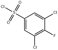 3,5-Dichloro-4-fluorobenzenesulfonyl chloride Struktur