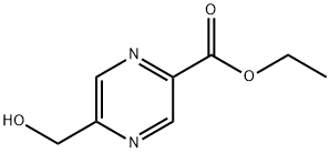 5-HydroxyMethyl-pyrazine-2-carboxylic acid ethyl ester Struktur