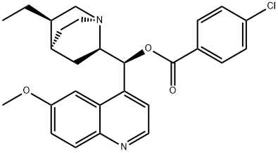 HYDROQUINIDINE 4-CHLOROBENZOATE Struktur