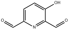 2,6-Pyridinedicarboxaldehyde, 3-hydroxy- (9CI) Struktur